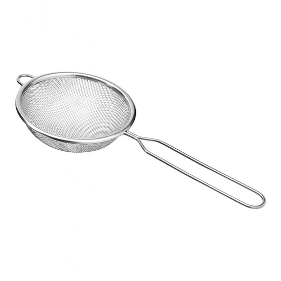 Peneira 10cm Diâmetro Por 23cm Comprimento Coar Polvilhar em Aço Inox